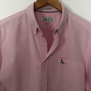 Jack Wills Men’s Size L Slim Fit Long Sleeve 100% Cotton Button Down Shirt